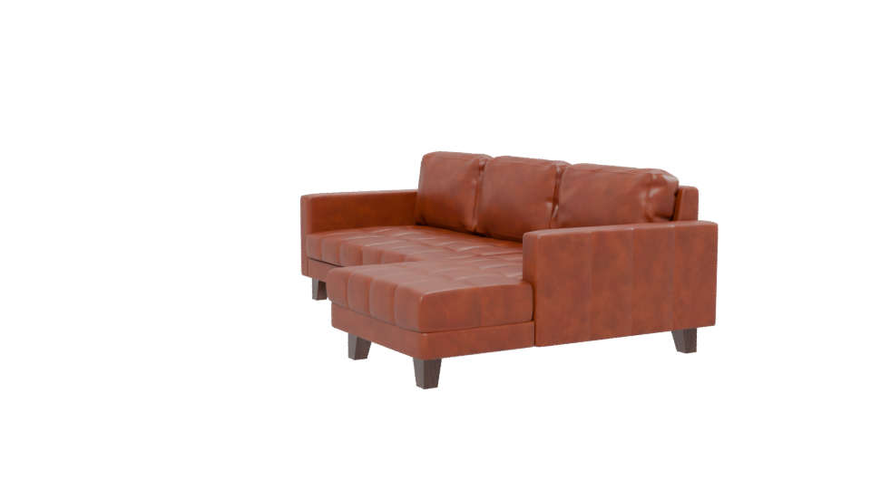 Stylish Modern Leather Sofa 3D Model - Professional 3D Model Render 13