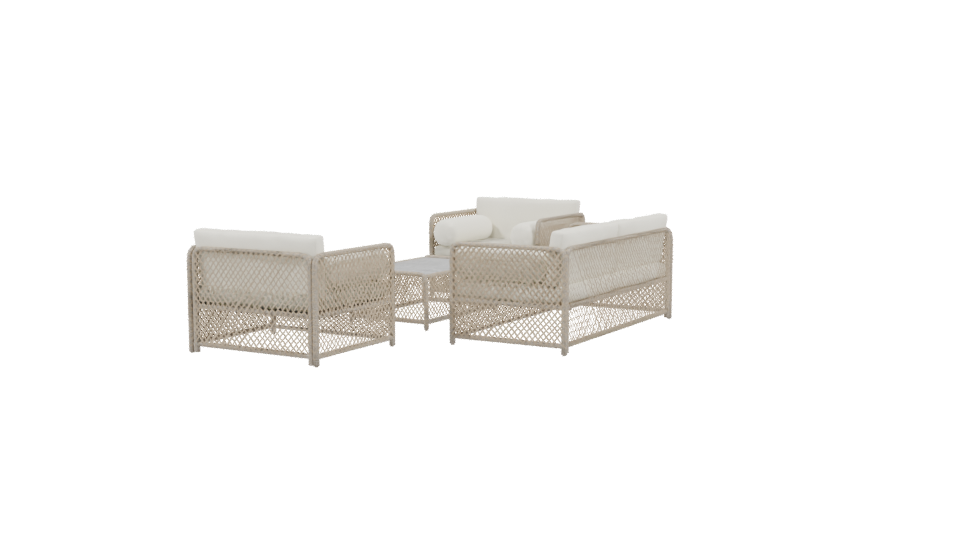 Modern Outdoor Sofa Set 3D - Professional 3D Model Render 3