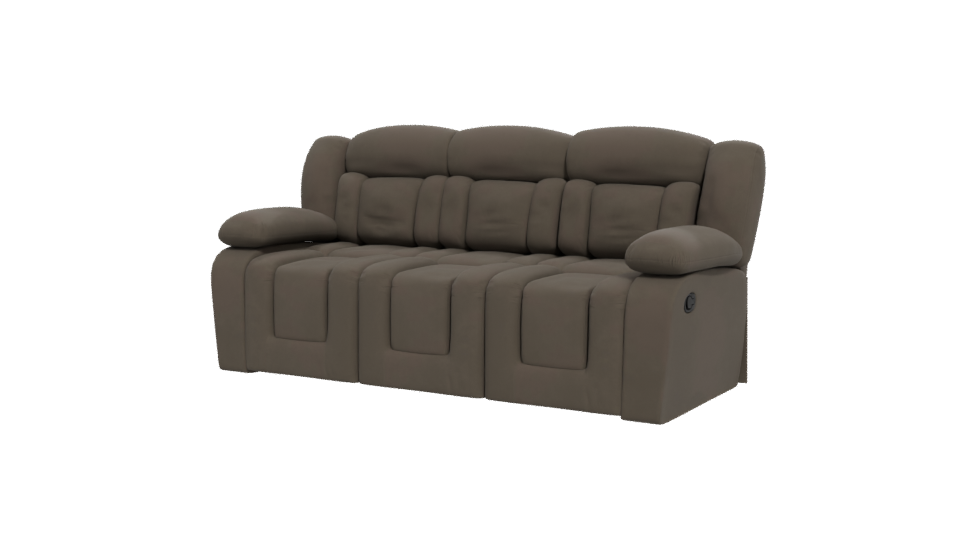 Modern Reclining Loveseat 3D - Professional 3D Model Render 12