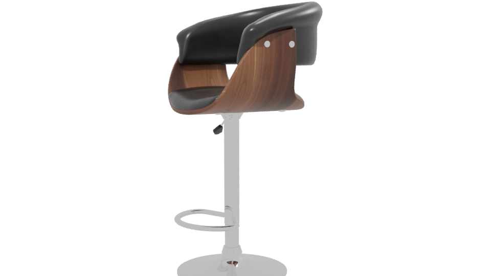 Modern Adjustable Bar Stool 3D - Professional 3D Model Render 13