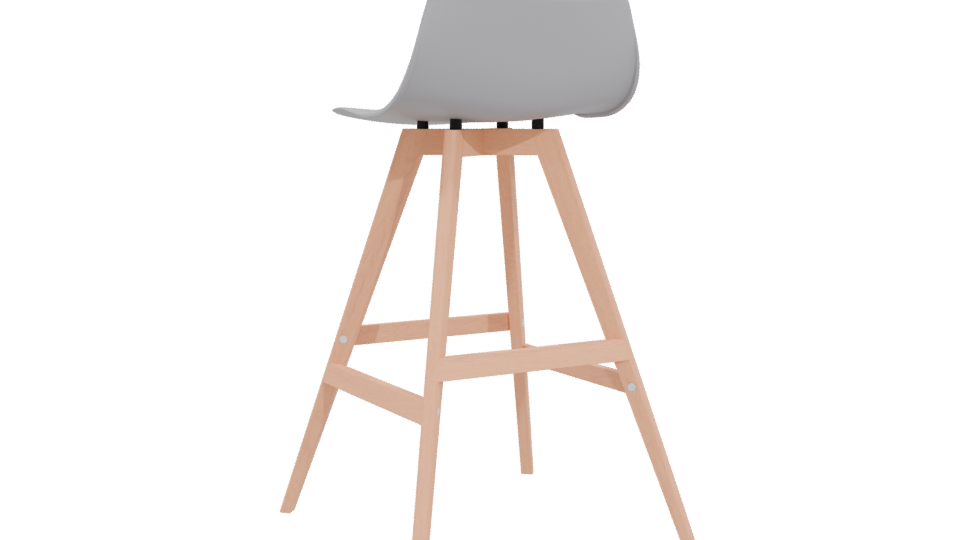 Stylish Bar Stool 3D Model - Professional 3D Model Render 4