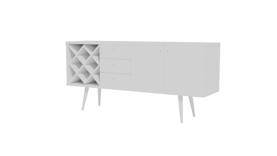 Stylish Modern Sideboard 3D Model - Professional 3D Model Render 12