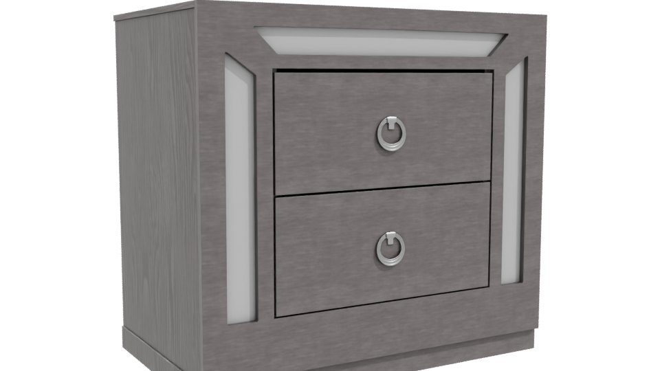 Stylish Nightstand 3D Model - Professional 3D Model Render 10