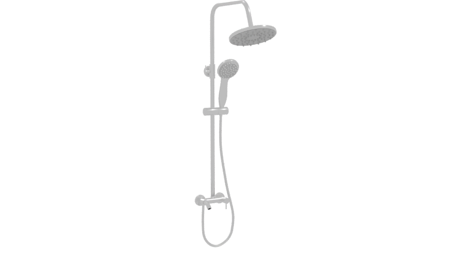 Contemporary Shower System 3D Model - Professional 3D Model Render 10