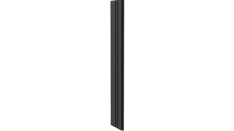 Black Panel RAL 9017 3D Model - Professional 3D Model Render 7