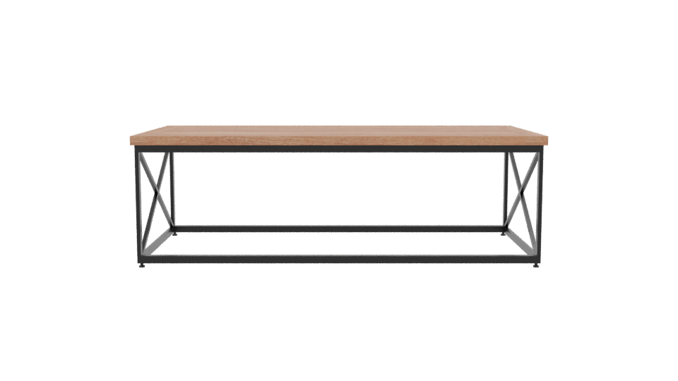 Stylish Wooden Dining Table 3D - Professional 3D Model Render 2