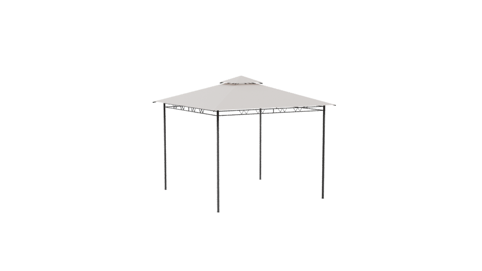 Stylish Outdoor Gazebo Model - Professional 3D Model Render 10