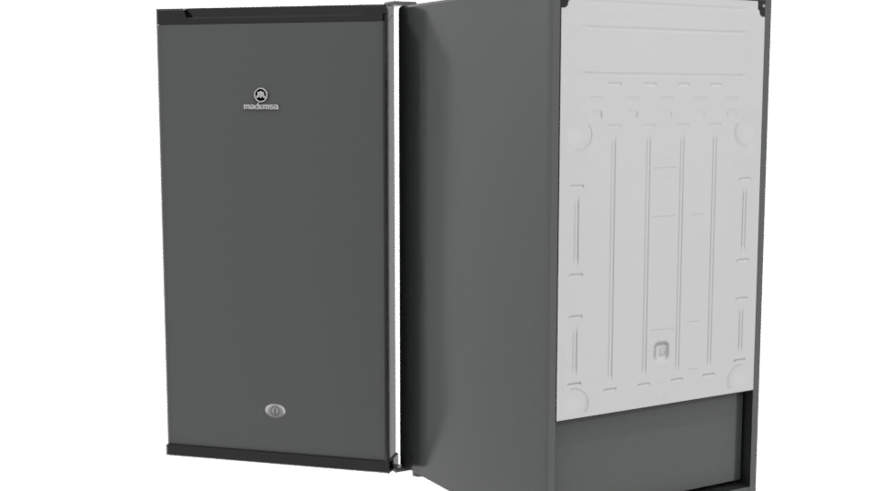 Realistic Household Refrigerator Model - Professional 3D Model Render 4