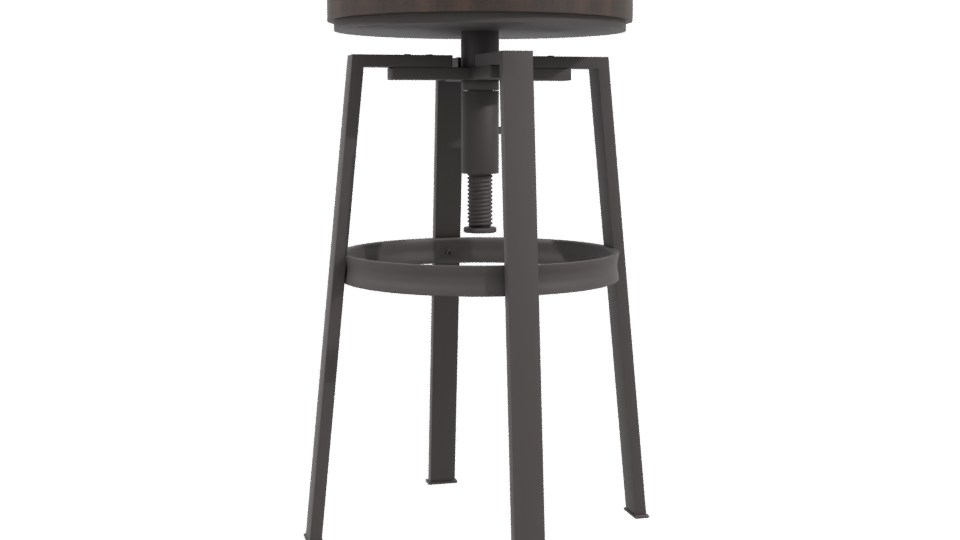 PISO Bar Stool 3D Model - Professional 3D Model Render 3