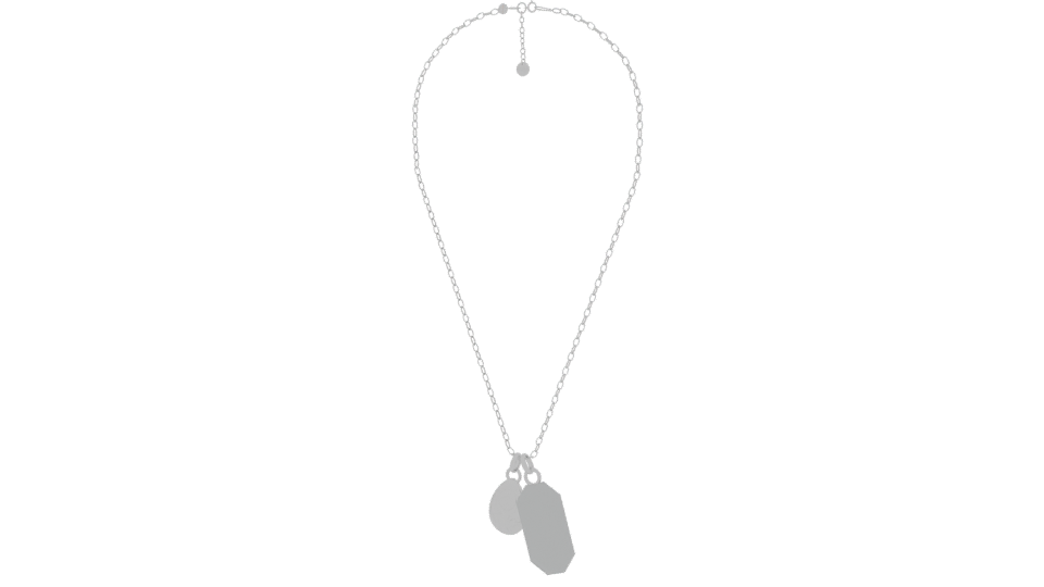 Elegant Pendant Necklace 3D Model - Professional 3D Model Render 6