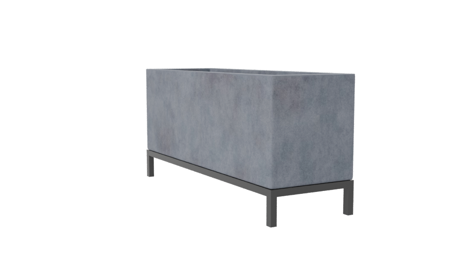 Stylish Concrete Planter Box 3D - Professional 3D Model Render 7