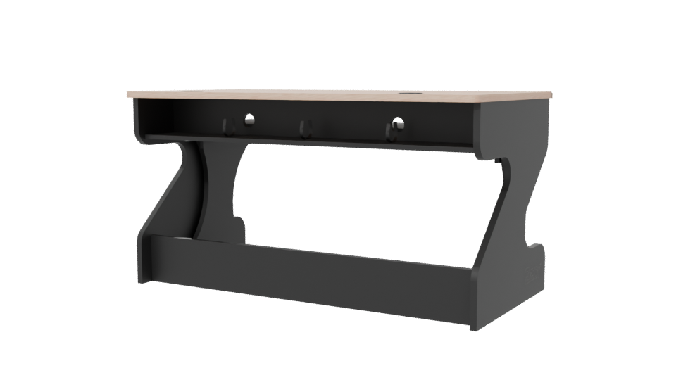 Stylish Modern Office Desk 3D Model - Professional 3D Model Render 6