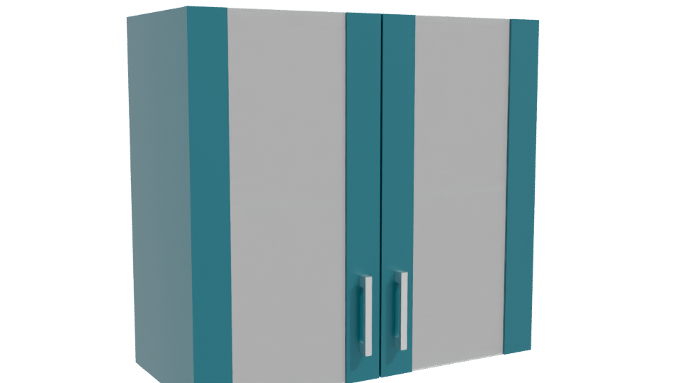 Minimalist Glass Display Cabinet 3D - Professional 3D Model Render 10