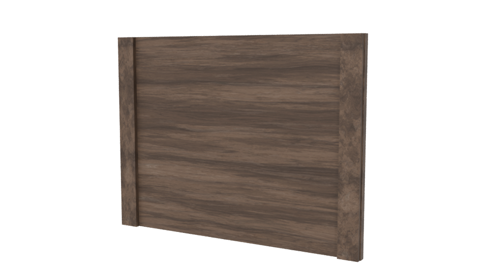 Stylish Wooden Media Unit 3D - Professional 3D Model Render 6