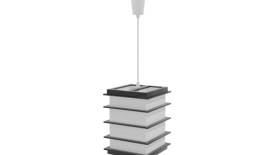 Modern Hanging Wood Lamp 3D - Professional 3D Model Render 9