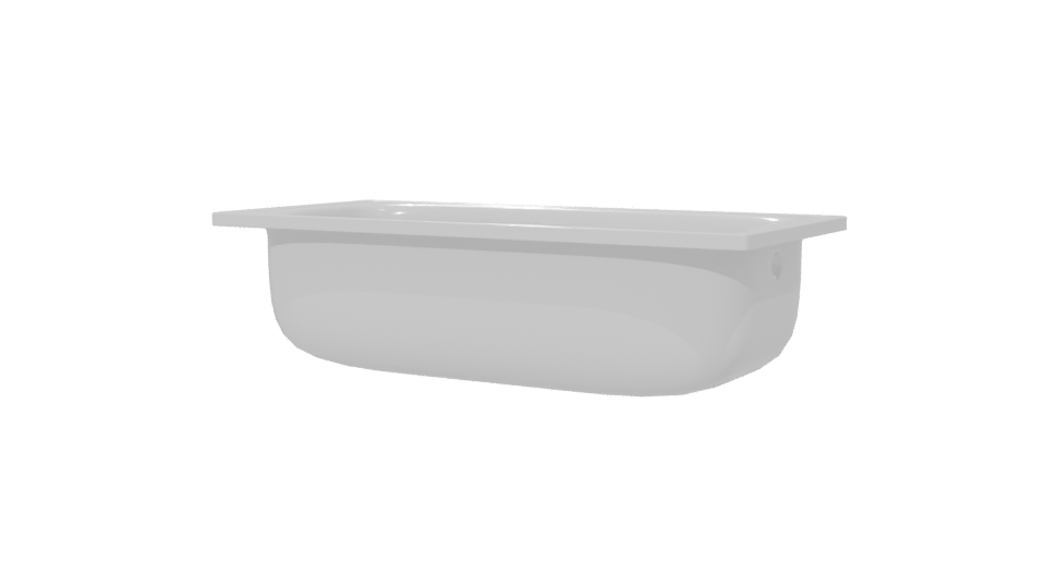 Stylish Rectangular Serving Dish 3D - Professional 3D Model Render 6