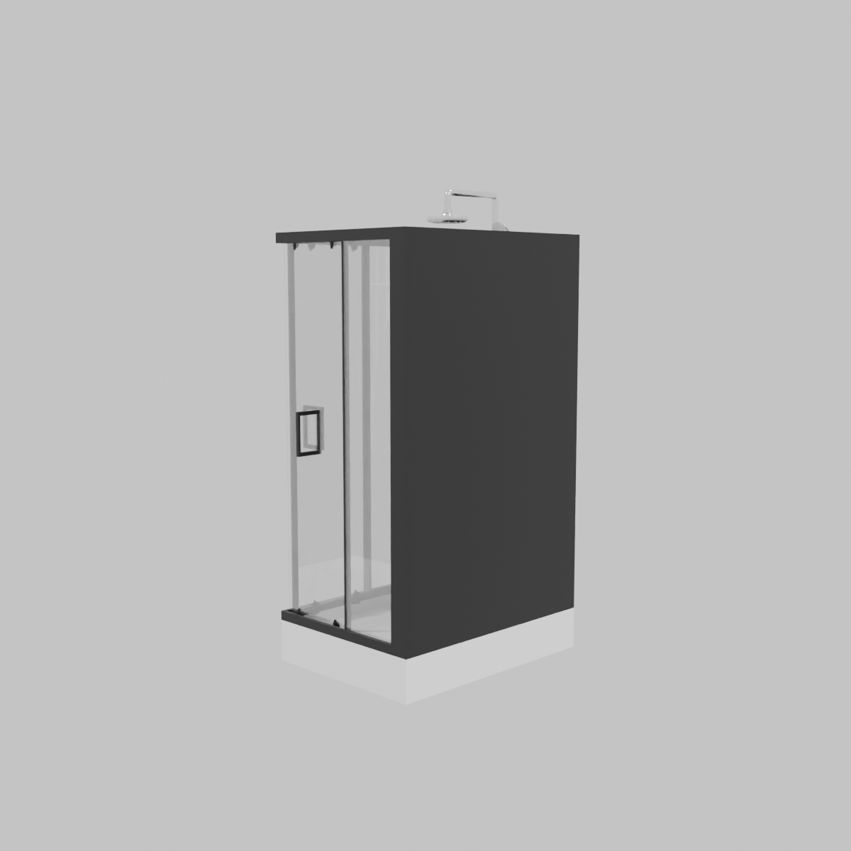 Cabina rect 120x90x205 neg