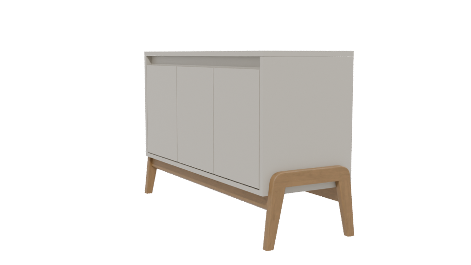 Modern Minimalist Storage Cabinet 3D - Professional 3D Model Render 13