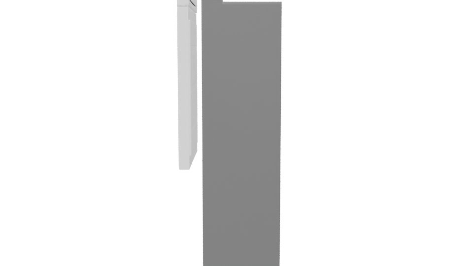 Minimalist Refrigerator 3D Model - Professional 3D Model Render 2