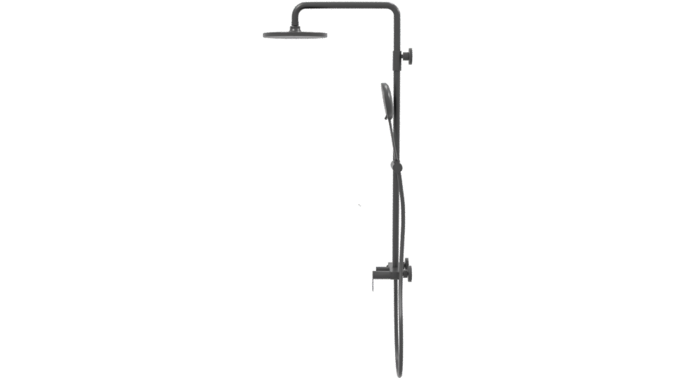 Sleek Modern Shower System 3D - Professional 3D Model Render 2