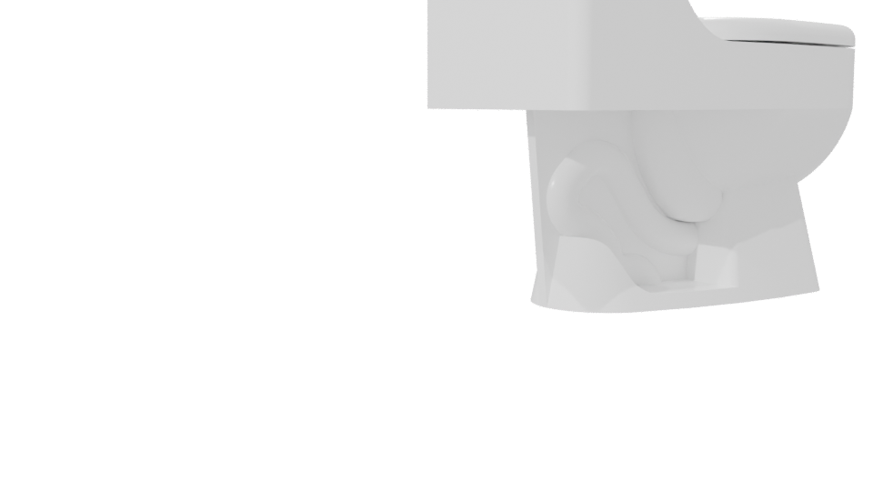 Contemporary Ceramic Toilet 3D Model - Professional 3D Model Render 7