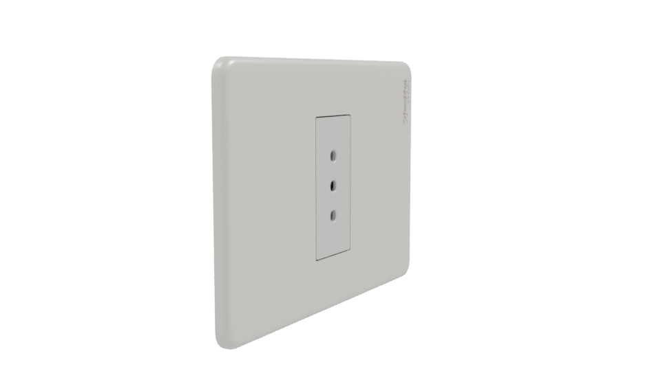 Sleek Minimalist Electrical Outlet 3D Model - Professional 3D Model Render 9