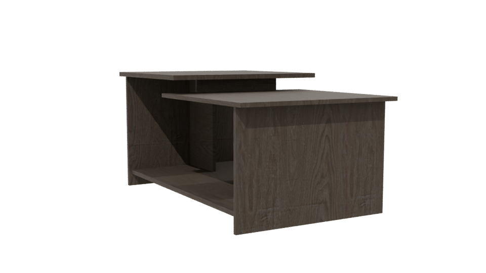 Contemporary Wooden Coffee Table 3D - Professional 3D Model Render 13