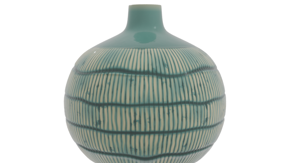 Stylish Ceramic Decorative Vase 3D - Professional 3D Model Render 10