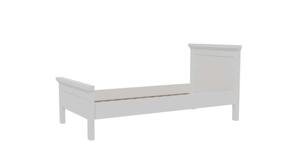 Elegant Bedroom Bed 3D Model - Professional 3D Model Render 13