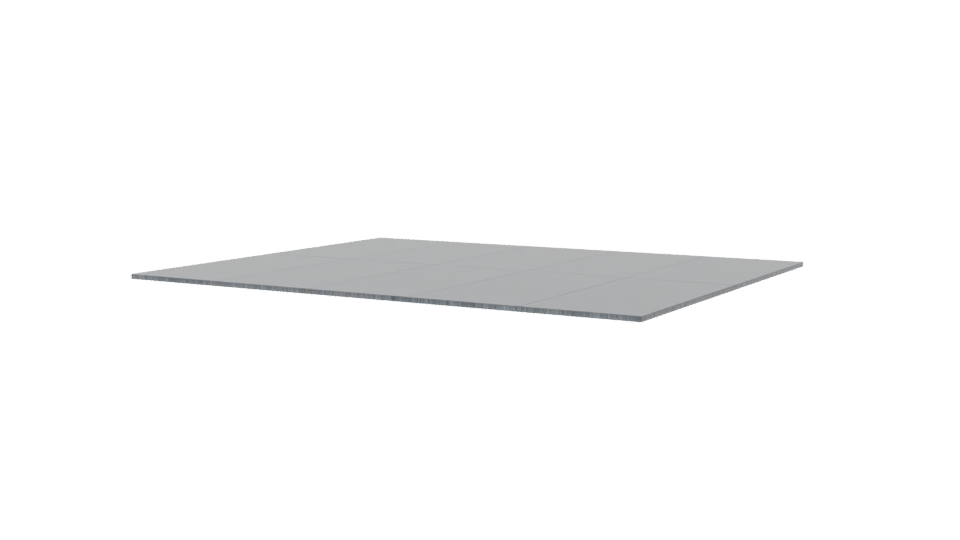 Sleek Metal Floor Panel Model - Professional 3D Model Render 6