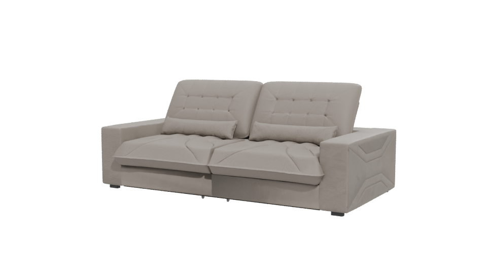 Stylish Modern Fabric Sofa 3D Model - Professional 3D Model Render 12