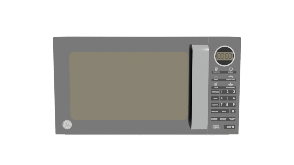 Sleek Microwave Oven 3D Model - Professional 3D Model Render 11