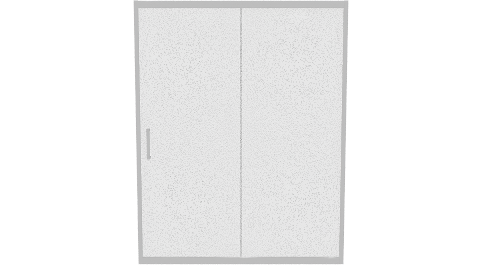 Stylish Modern Shower Door Model - Professional 3D Model Render 11