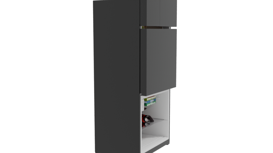 Sleek Modern Refrigerator 3D - Professional 3D Model Render 9
