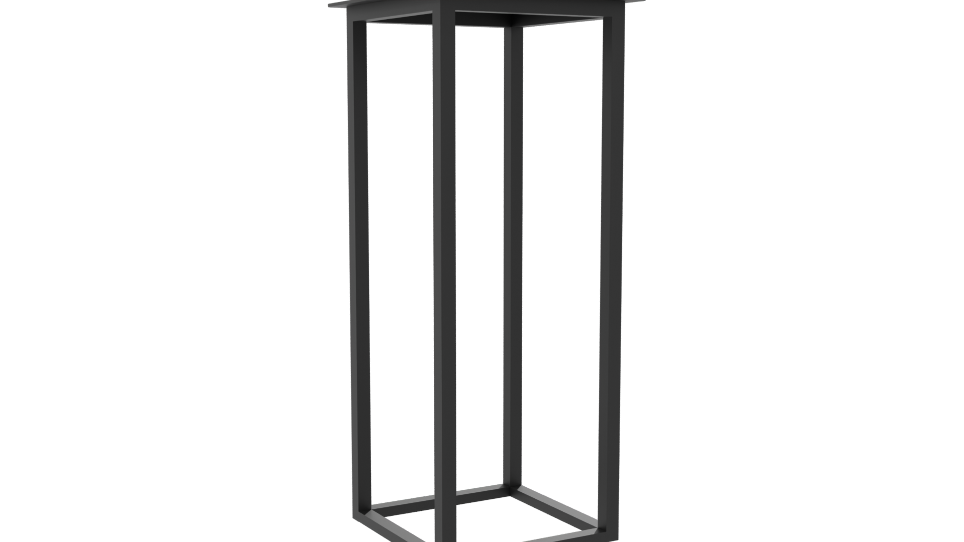 Minimalist Metal Display Stand 3D - Professional 3D Model Render 7