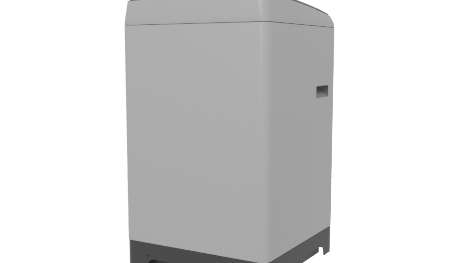 Compact Household Washing Machine 3D - Professional 3D Model Render 6