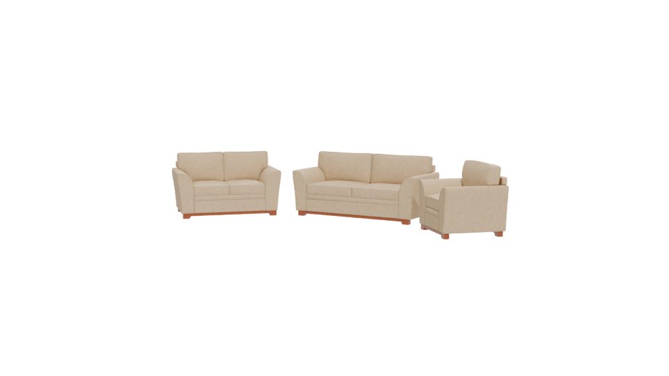 Stylish Fabric Sofa Set 3D - Professional 3D Model Render 12