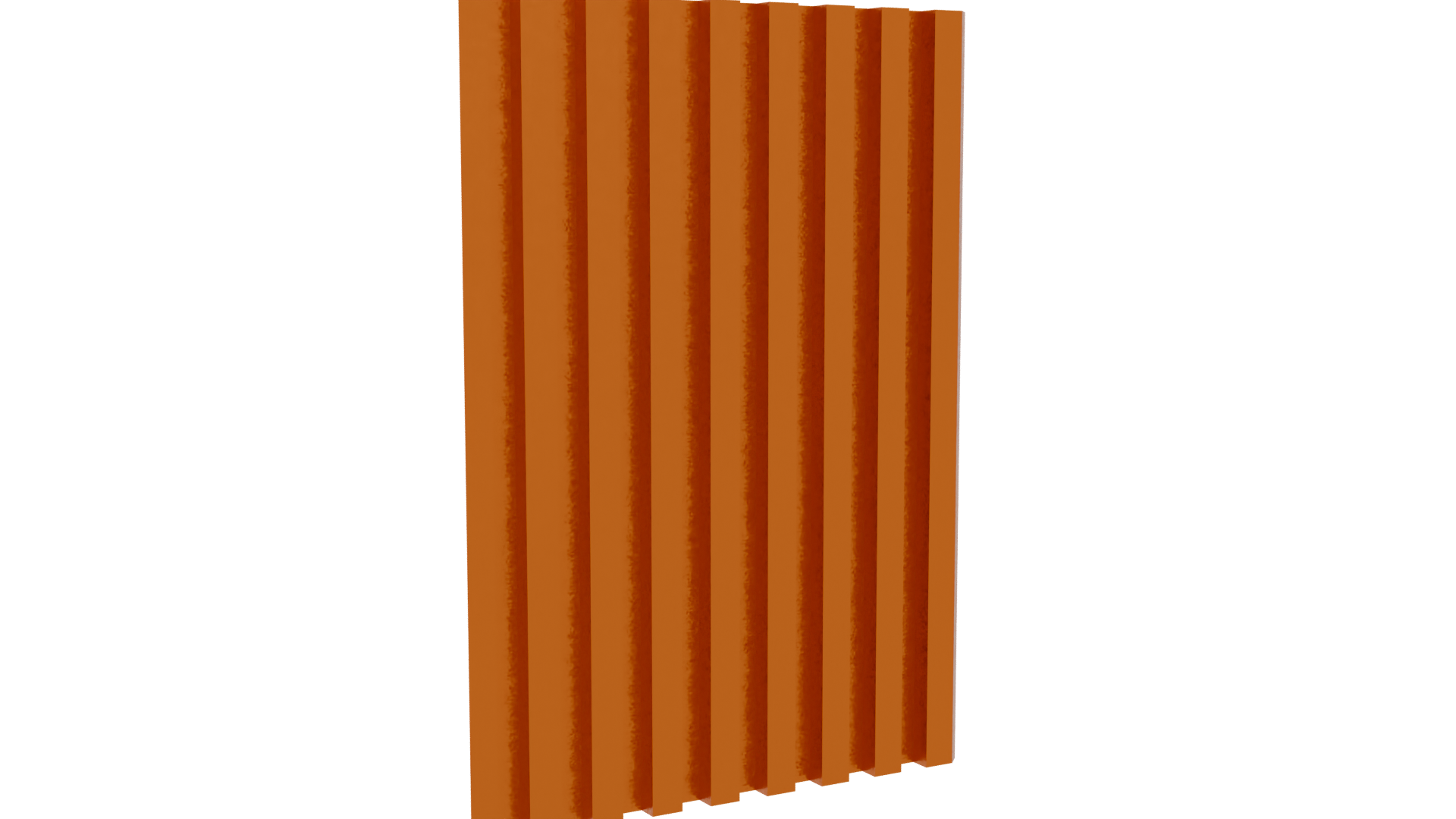 Stylized Copper Wall Panel 3D Model - Professional 3D Model Render 4