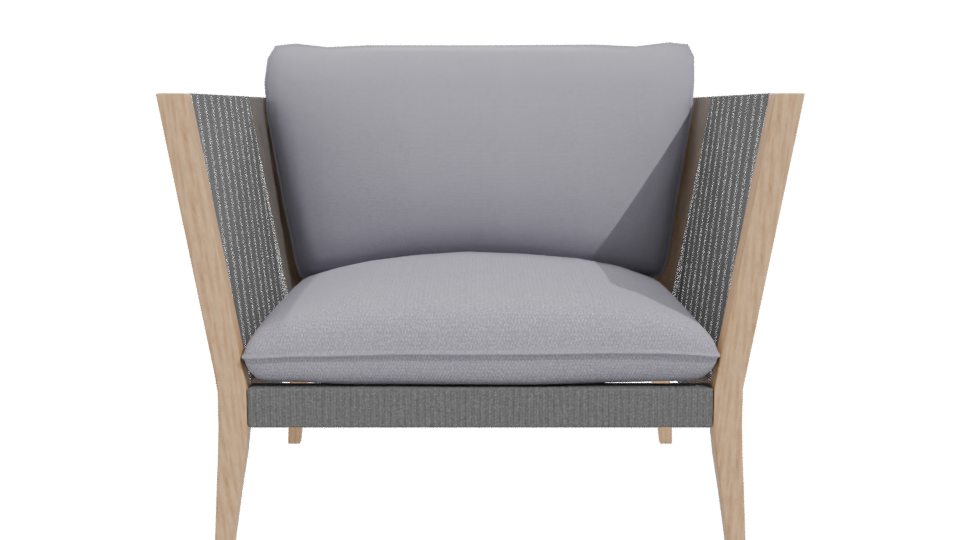Stylish Modern Accent Chair 3D - Professional 3D Model Render 11