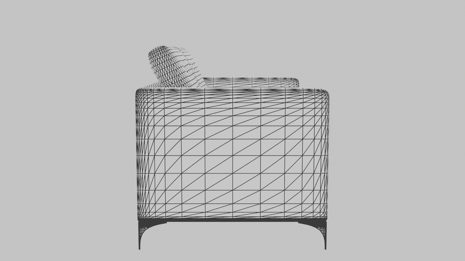 Contemporary Two-Seater Sofa Model - Professional 3D Model Render 15