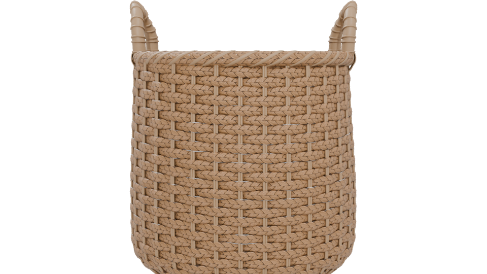 Woven Natural Storage Basket 3D - Professional 3D Model Render 5