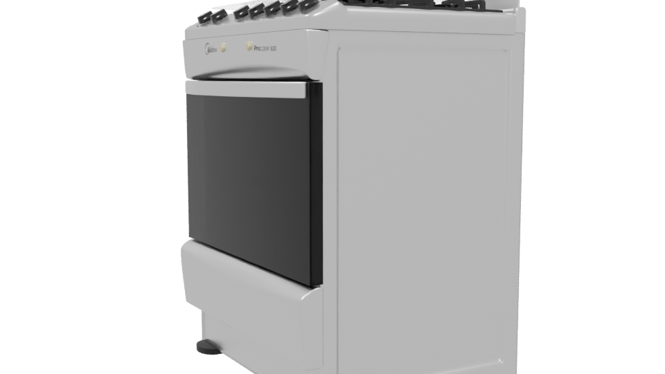 Stylish Modern Refrigerator 3D - Professional 3D Model Render 4