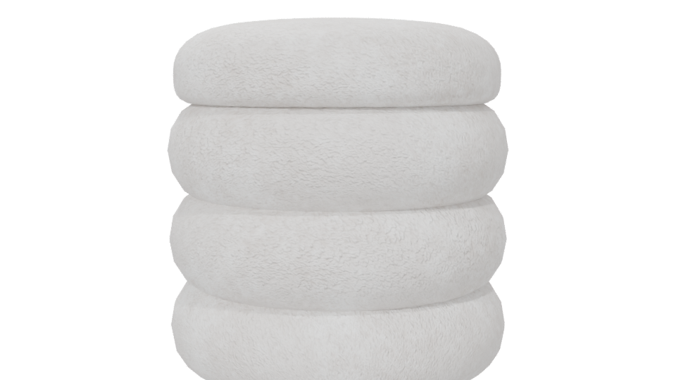 Stylish Stackable Cushion Model - Professional 3D Model Render 6