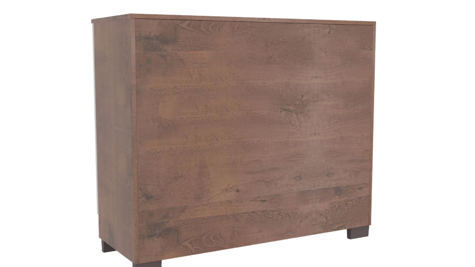 Sleek Modern Storage Cabinet 3D - Professional 3D Model Render 4