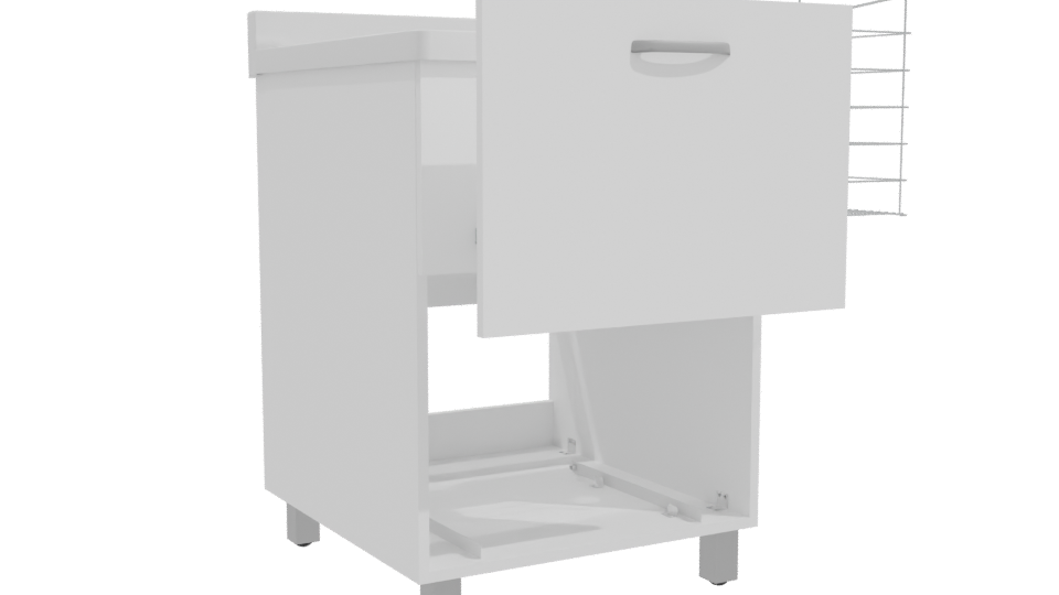 Stylish Modern Office Cabinet 3D - Professional 3D Model Render 10