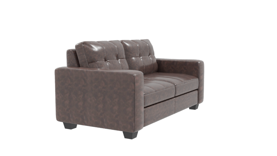 Stylish Modern Leather Sofa - Professional 3D Model Render 9
