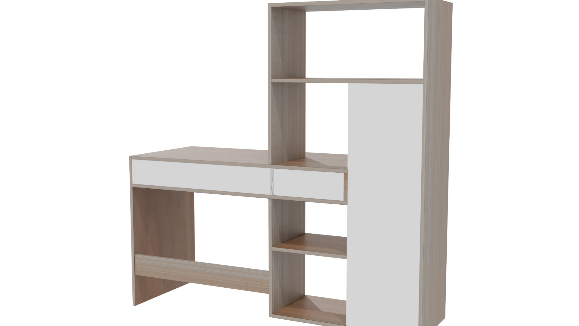 Stylish Modern Work Desk 3D - Professional 3D Model Render 6