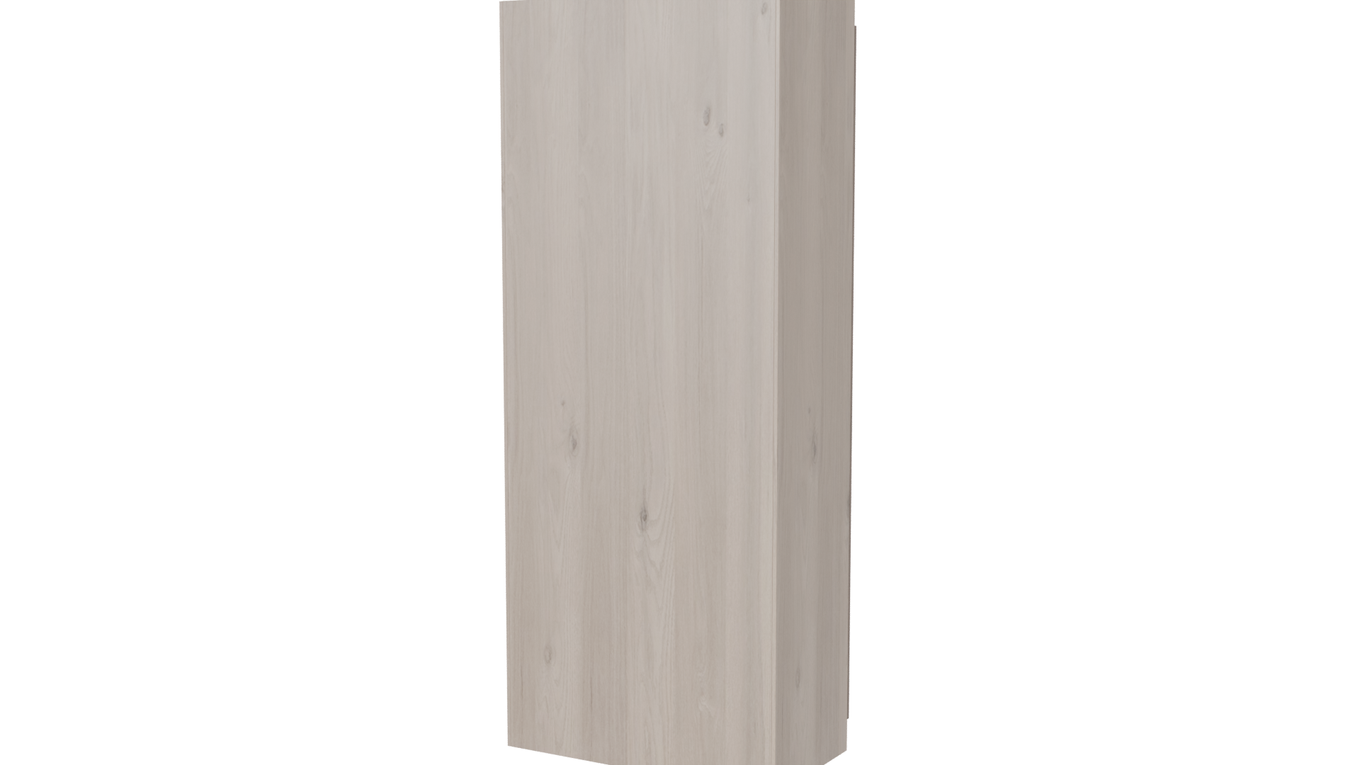 Stylish Two-Door Wardrobe Model - Professional 3D Model Render 6