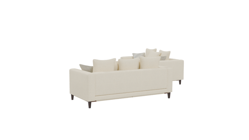 Contemporary Sofa Set 3D Model - Professional 3D Model Render 4