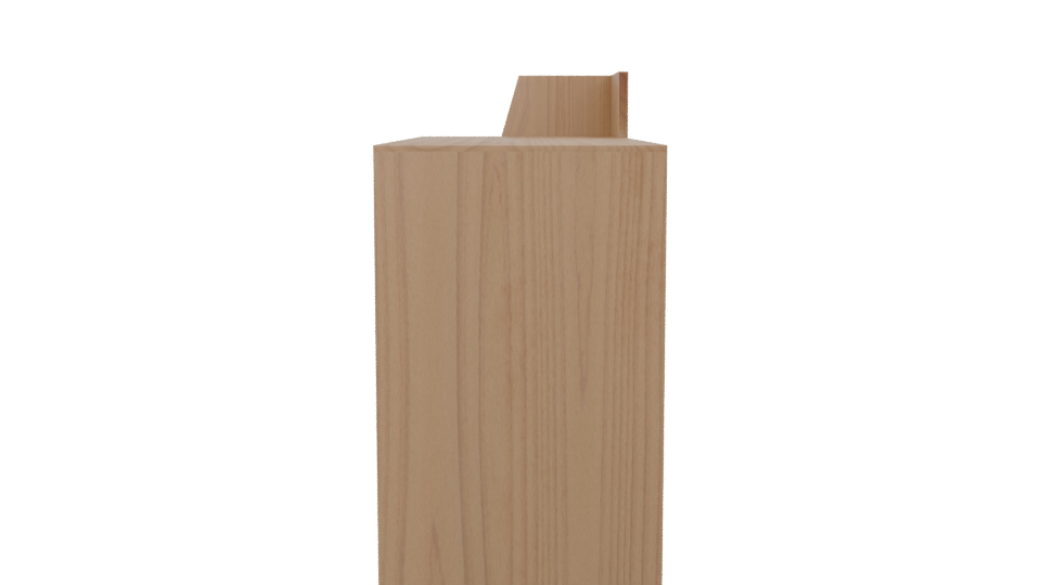 Modern Desk with Shelves 3D - Professional 3D Model Render 2